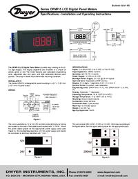 Thumbnail of document Manual - DPMP LCD Digital Panel Meter